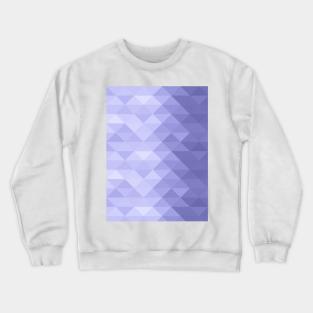 Very peri Purple violet triangle geometric squares pattern Crewneck Sweatshirt